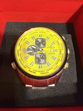 Invicta Aviator Interceptor Men's Watch - 50mm, Steel- Professional Chronograph